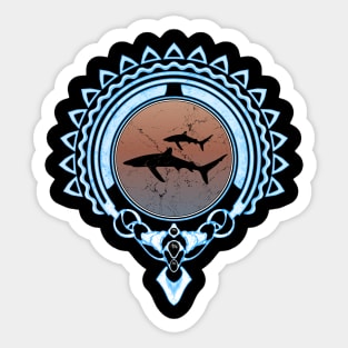 Blue Sharks Polynesia Sticker